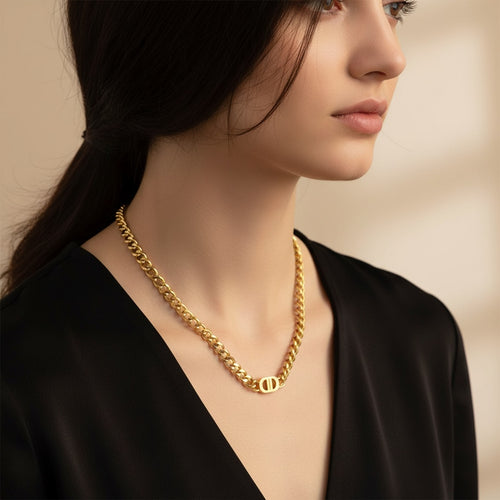 Dahlia Gold Necklace