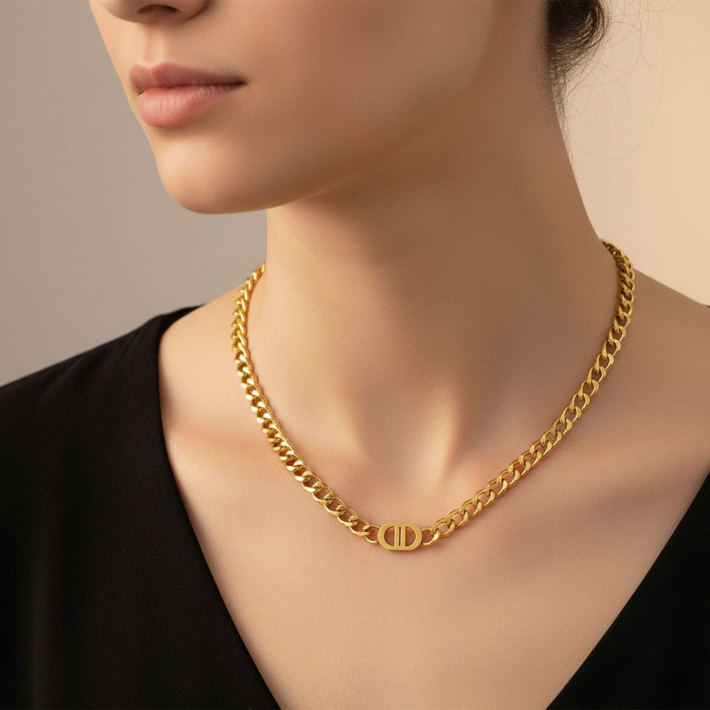 Dahlia Gold Necklace